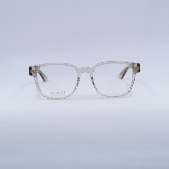 🕶️ New Gucci GG1746OA 002 Eyeglasses - Transparent Pale Pink Frame - Picture 2 of 10